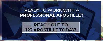 Call to action for professional apostille services. 